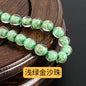 Lampwork Glass Beads Round 8-12mm Dyed Core Gold Foil 100pcs 17