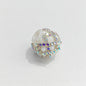 Rhinestone Bubblegum Beads 18mm Chain Enlaced Mixed Colors 4pcs 9