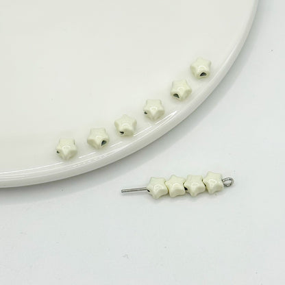 Star Metal Beads 5mm Baking Painted Colorful Finish 40pcs 10