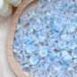 Vintage Lily-Shaped Glass Beads 8x12mm Pastel Translucent 30pcs 12