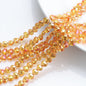 Electroplated Heart Glass Beads 8mm Transparent Mixed Colors 50pcs 11