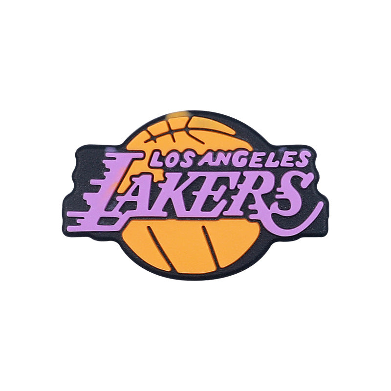 Silicone Focal Beads NBA Team Featuring Logos and Bold Colors 20pcs 8