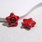 Spiral Pattern Starfish Acrylic Beads 20mm Glossy Mixed Colors 20pcs 4