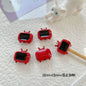 Cupcake and TV Metal Beads Painted Colorful Alloy 20pcs 22