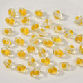 Lampwork Glass Beads Poached Egg 12mm Enamel Handmade 6pcs 6