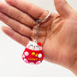 Soft Rubber Cat Maneki-Neko Keychain Lucky Charm Colorful 6