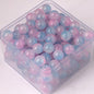 Crackle Round Glass Beads 10mm Dual Color Gradient Mix 50pcs 21