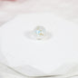 Lampwork Glass Beads Round 10-12mm Transparent Silver Foil Floral 10pcs 10