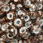 Flat Acrylic Beads 15mm Large Hole Printed Marbled 60pcs 11
