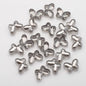 Butterfly Plated Transparent Glass Beads 10x14mm 20pcs 19