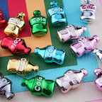 Plating Cola Bottle Acrylic Beads 19-30mm Metal Colored 20pcs 4
