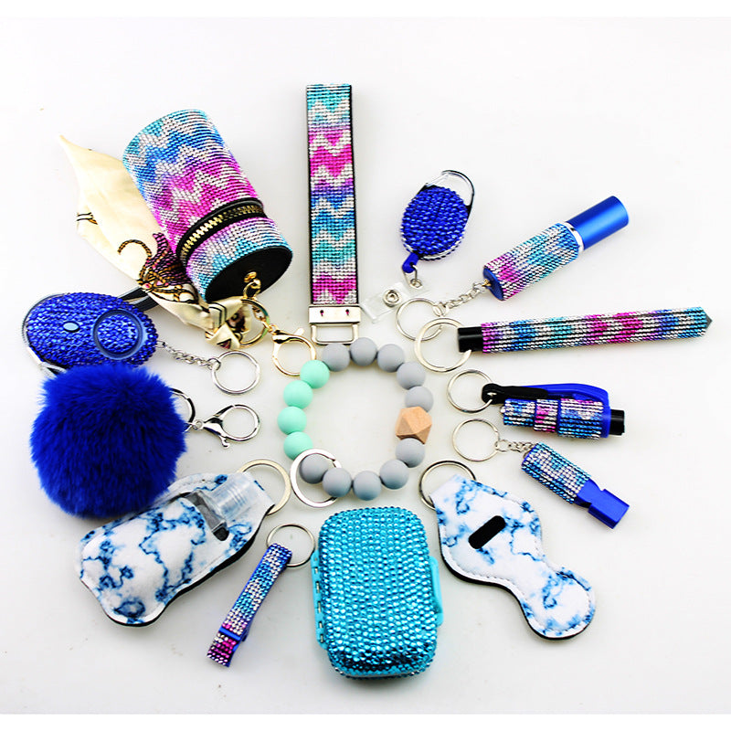 Self Defense Keychain Set Assorted Styles 14 Pcs