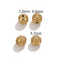 Stainless Steel Tube Metal Beads Patterned 6x7mm and 8mm 20pcs 13