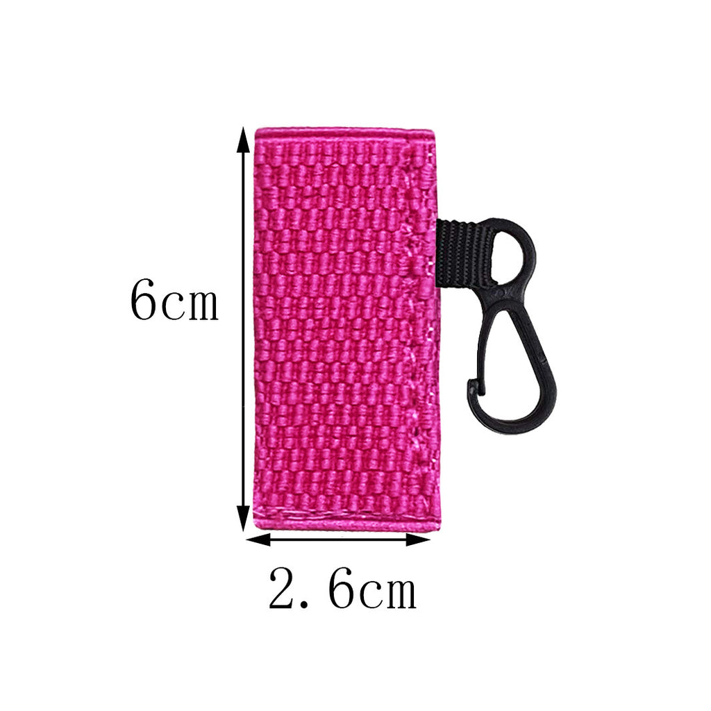 Crochet Chapstick Holder Keychain Fabric Colorful Soft 3pcs 5
