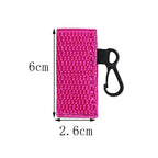 Crochet Chapstick Holder Keychain Fabric Colorful Soft 3pcs 5