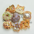 Bread Toast Series Resin Beads Whimsical Glossy Pastries 20pcs 2
