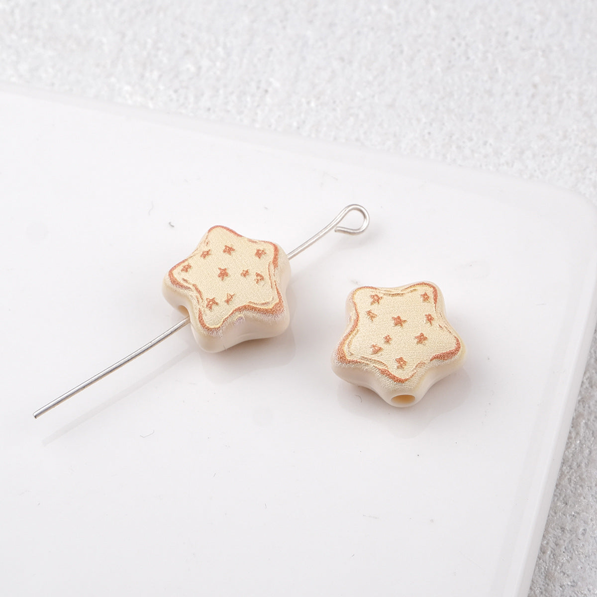 Cookie Star Acrylic Beads 14mm Assorted Colors 20pcs 7