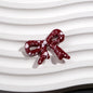 Splashed Ink Pattern Bow Acrylic Beads 29mm Colorful 20pcs 6