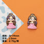 Elegant Resin Princess Series Resin Beads Glossy Pastel 10pcs 10