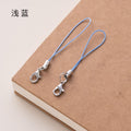 Colorful Phone Strap Keychain Mini Lobster Clasp Nylon Cord 50pcs 6