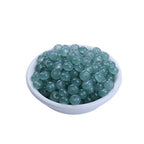 Glass Rondelle Spacer Beads 8mm Semi Transparent Imitation Jade 100pcs 5