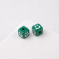 Colorful Smiley Square Acrylic Beads 9mm Enamel Glossy 20pcs 19