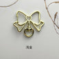 Alloy Swivel Buckle Keychain Clasps Bow Shape Heart Detail 10pcs 3