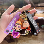 Halloween Witch Keychain Acrylic Colorful Vibrant Charm 4