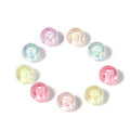 Transparent Round Acrylic Beads 6-10mm Jelly Colored Plating 100pcs 3
