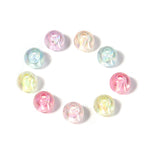 Transparent Round Acrylic Beads 6-10mm Jelly Colored Plating 100pcs 3