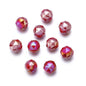 Faceted Round Glass Beads 10mm Cut Surface Multicolor 20pcs 10