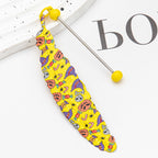 Beadable Feather Bookmarks Halloween Christmas Prints 12pcs 6