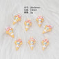 Ice Cream Dessert Resin Beads Glossy Iridescent Pastel 20pcs 11