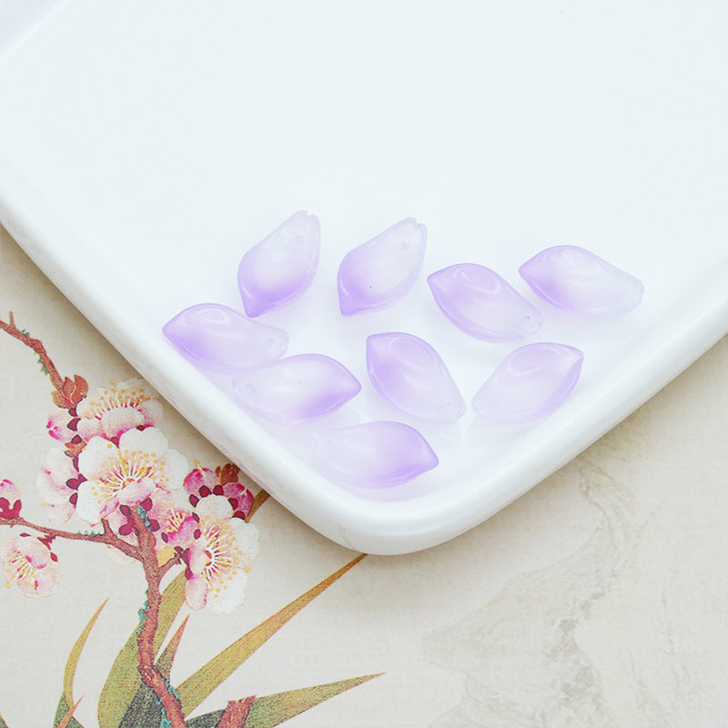 Czech Glass Petal Glass Beads 16mm Frosted Pastel Colors 500pcs 6