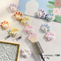 Adorable Cat Paw Resin Beads 25mm Pastel Pearly Finish 50pcs 5