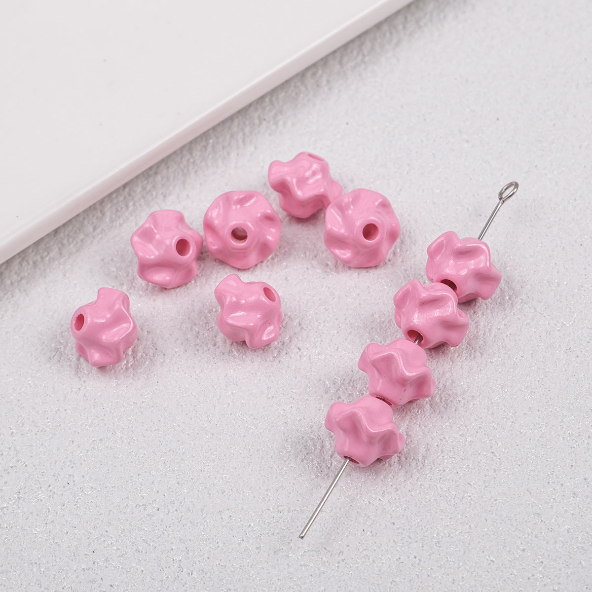 Acrylic Irregular Trim Spacer Beads 10mm 50pcs 16