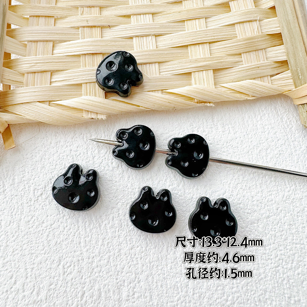 Baking Painted Cheese Animal Metal Beads Whimsical Pastel Colors 20pcs 32