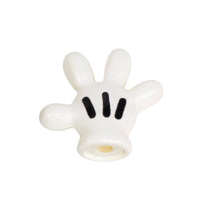 Colorful Mickey Gloves Acrylic Beads 18mm 20pcs 7