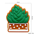 Silicone Focal Beads Plant Succulent Pot Dotted Design 20pcs