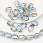 Electroplated Stone Geometric Irregular Glass Beads 11x15mm 20pcs 9