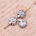 3D Life Tree Metal Beads 8mm Vintage Antique Silver Tone 60pcs