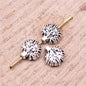 3D Life Tree Metal Beads 8mm Vintage Antique Silver Tone 60pcs