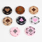 Flat Acrylic Beads 31mm Texas Chip Card Suits Printed 10pcs 6