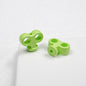 Painted Clockwork Spring Acrylic Beads 18mm Glossy Mixed Colors 20pcs 12