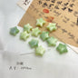 Antique Jade Green Tone Star and Bear Acrylic Beads Chunky Mixed Shapes 4