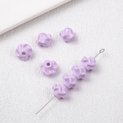 Acrylic Irregular Trim Spacer Beads 10mm 50pcs 6