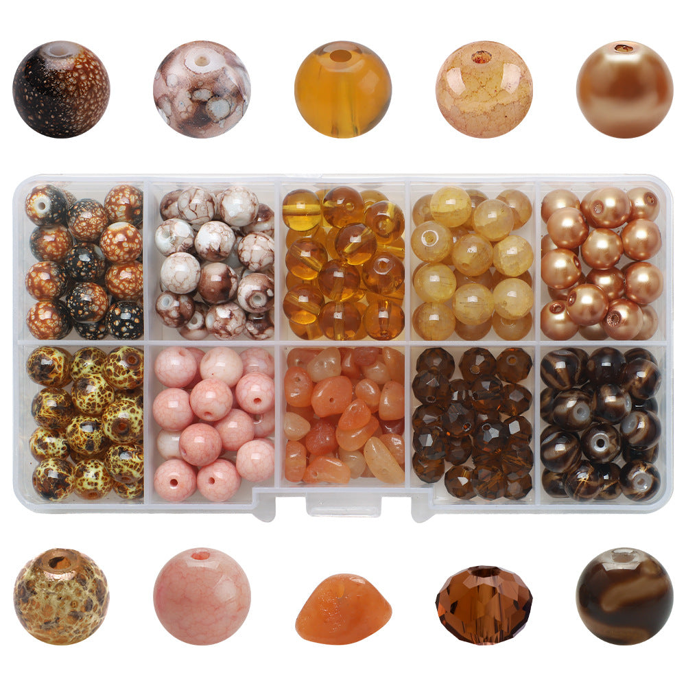 Crackle Round Glass Beads 8mm Pastel Colors Crackled Texture 200pcs 14