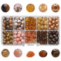 Crackle Round Glass Beads 8mm Pastel Colors Crackled Texture 200pcs 14