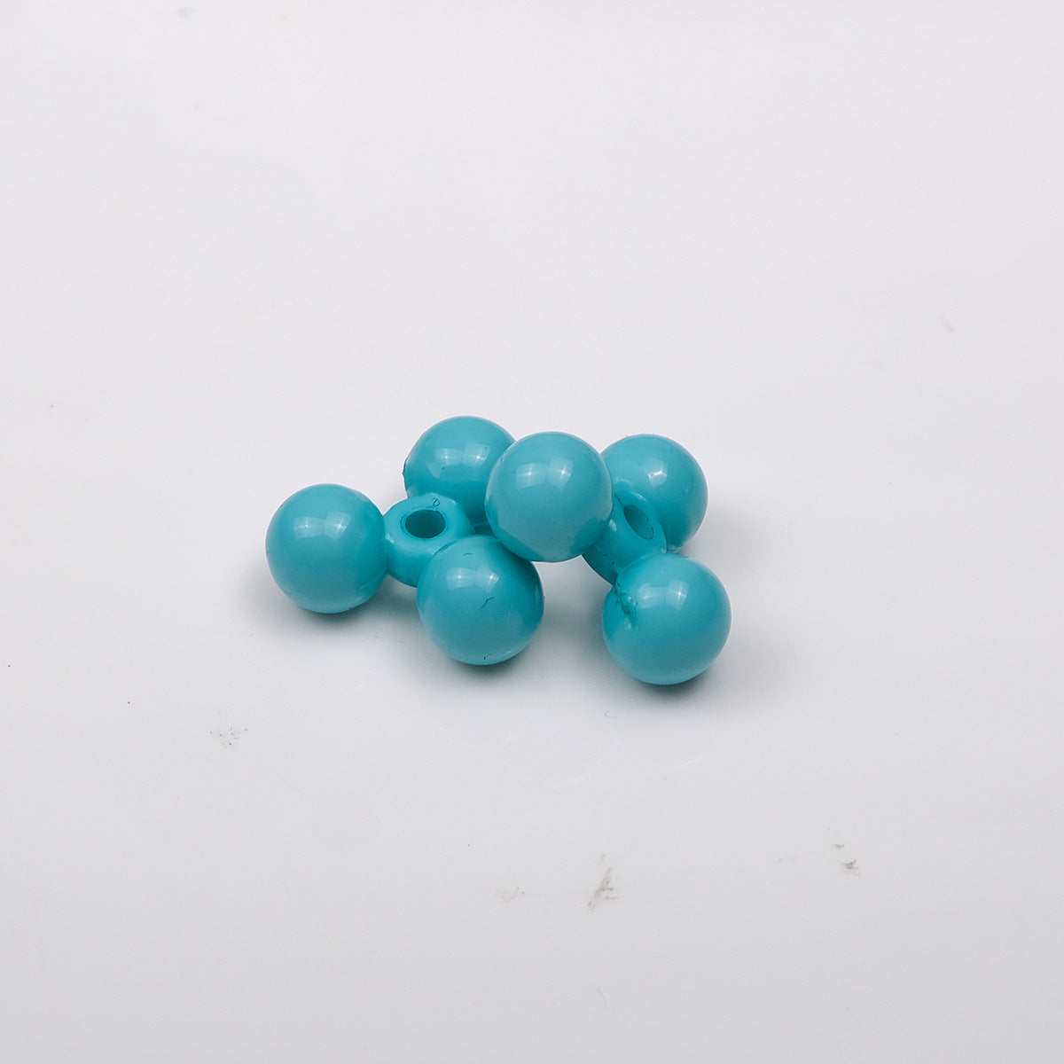 Acrylic Three-Spherical Spacer Beads 13mm Solid Color Baking Painted 500pcs 9