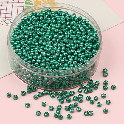 Metallic Seed Glass Beads 2mm Premium Colorful Shimmering 3000pcs 15